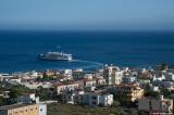 The ferry boat leaving Paleochora